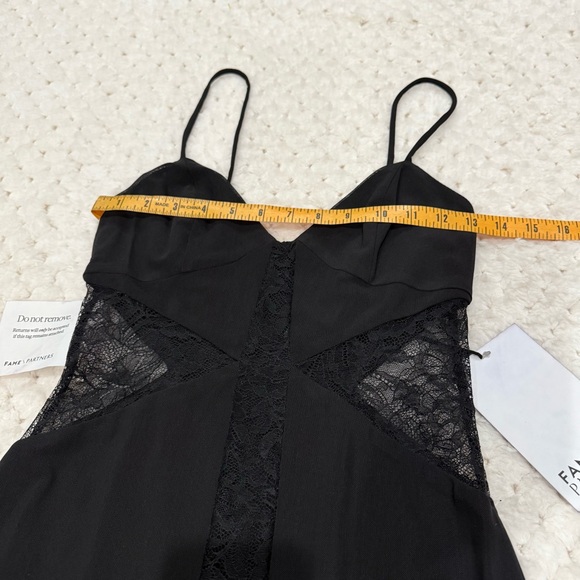 NWT FREE PEOPLE FAME AND PARTNERS THE ABBY BLACK MAXI DRESS - Picture 6 of 10